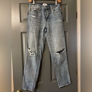 Pistola Jeans Presley Jean High Rise Relaxed Roller Distressed Ripped size 25
